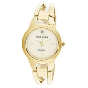Anne Klein Women's Diamond Dail Open Bangle Watch